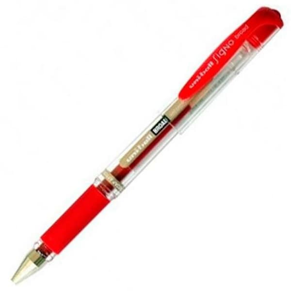 Pen med flydende blæk Uni-Ball Signo Broad UM-153 W Rød 0,6 mm (12 Dele)