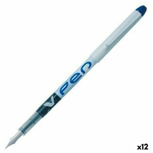 Penna för flytande bläck Pilot V Pen Kalligrafipenna Disponibel Blå 0,4 mm (12 antal)