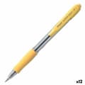 Miniatyrbillede 1 af 2: Kuglepen Pilot Supergrip Gul 0,4 mm (12 enheder)