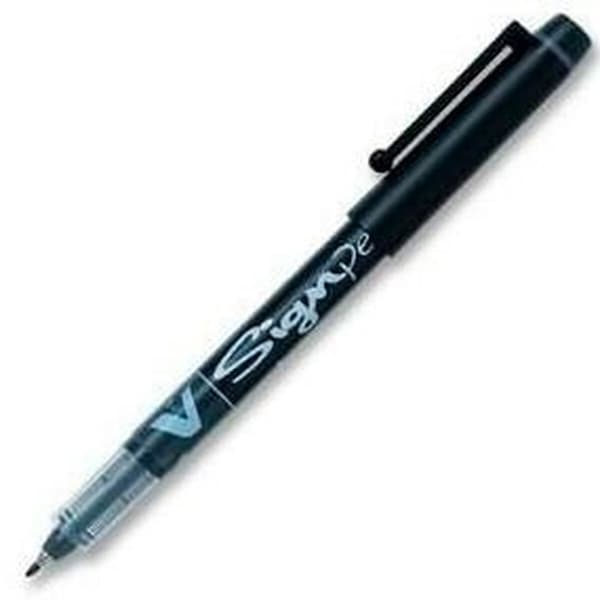 Penna för flytande bläck Pilot V-Sign Svart 0,6 mm (12 antal)