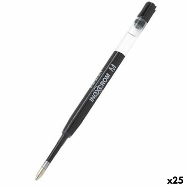 Refill för kulspetspenna Inoxcrom M Svart 1 mm (25 antal)