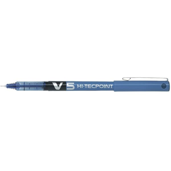 Pen med flydende blæk Pilot V-5 Blå 0,3 mm (12 enheder)