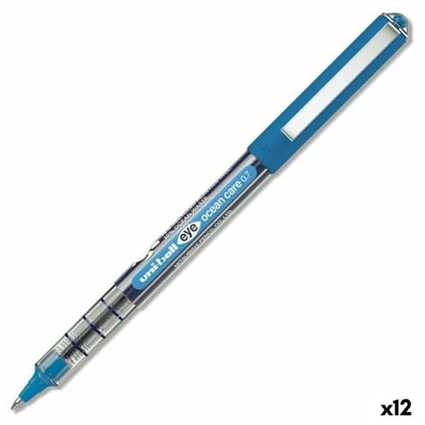 Penna för flytande bläck Uni-Ball Eye Ocean Care Blå 0,7 mm (12 antal)