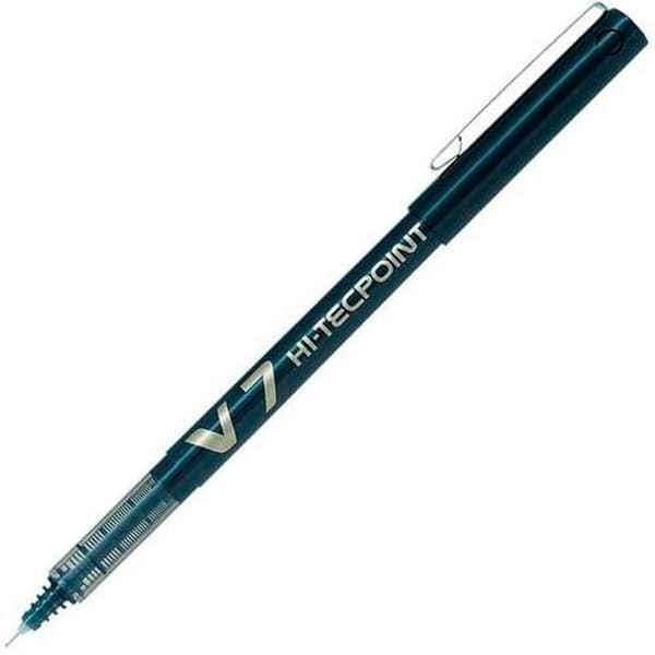 Täytekynä Pilot V-7 Hi-Tecpoint Musta 0,5 mm (12 osaa)