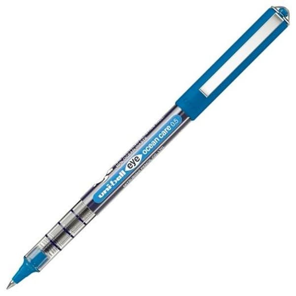 Pen med flydende blæk Uni-Ball Eye Ocean Care Blå 0,5 mm (12 enheder)