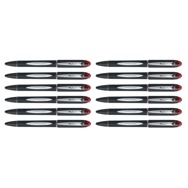 Liquid ink ballpoint pen Uni-Ball Rollerball Jestsream SX-210 Rød 12 enheter
