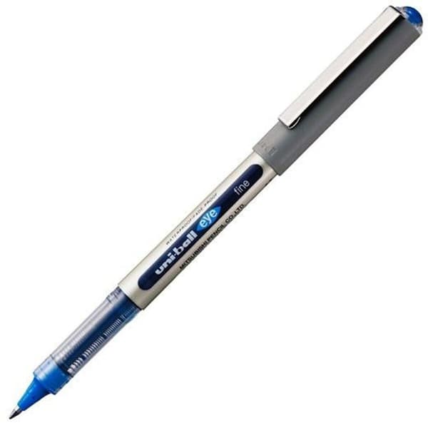 Flytende blekkpenn Uni-Ball Rollerball Eye Fine UB-157 Blå 0,7 mm (12 Deler)