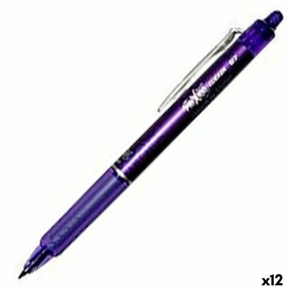 Kulepenn Pilot Frixion Clicker Slettbart blekk Fiolett 0,4 mm 12 enheter