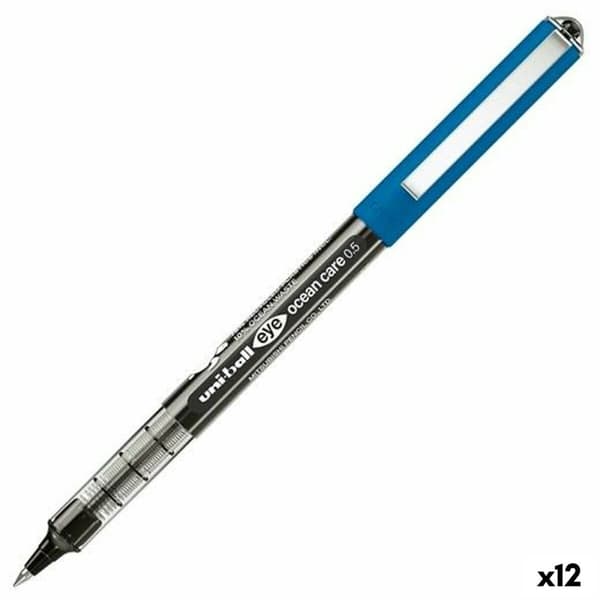 Flytende blekkpenn Uni-Ball Eye Ocean Care Svart 0,5 mm (12 enheter)