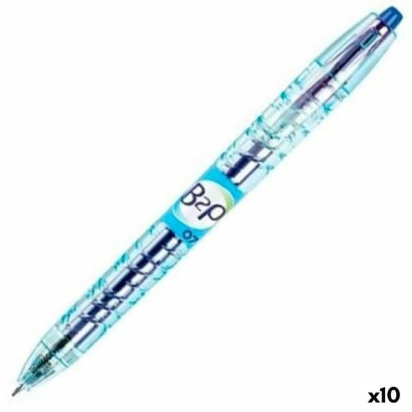 Geelikynä Pilot B2P 07 Sisäänvedettävä Sininen 0,4 mm (10 osaa)