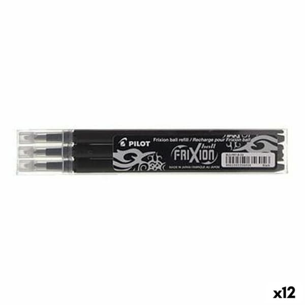 Varaosasetti Pilot Frixion 0,7 Kynä 3 Kappaletta Musta (12 osaa)