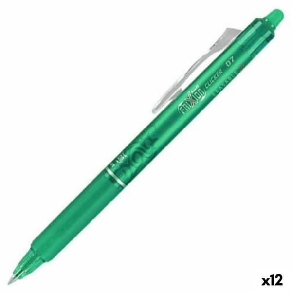 Penna Pilot Frixion Clicker Suddbart bläck Grön 0,4 mm (12 antal)