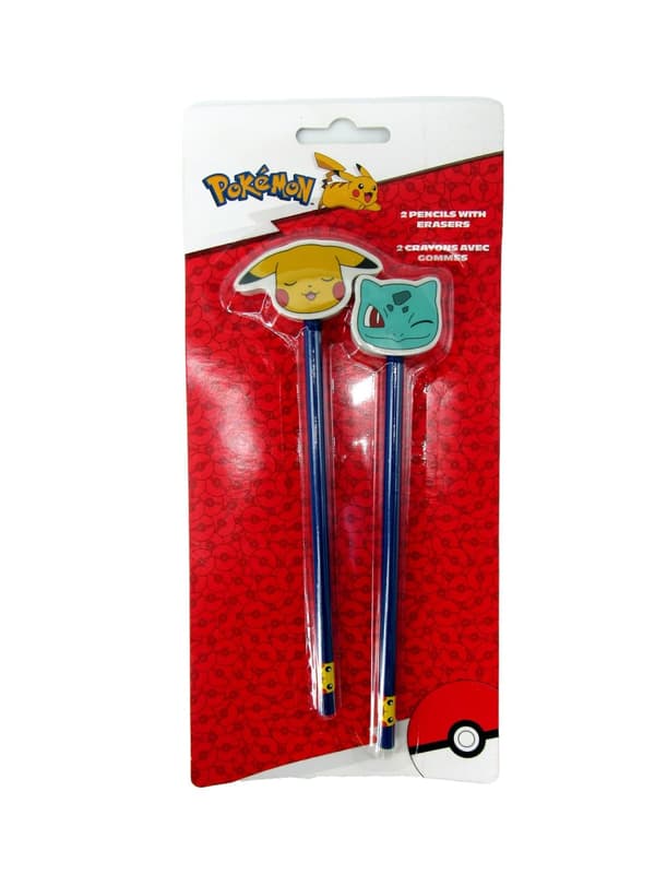 Pokémon - Set 2 pennor + suddgummi