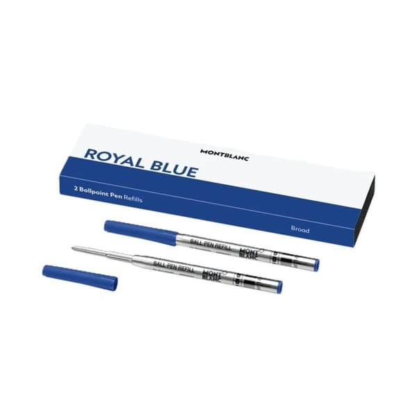 Kuulakärkikynän täyttö Montblanc ROYAL BLUE - REFILLS BALL PEN - BROAD - 2 PCS Sininen 2 osaa
