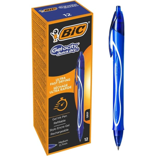 Gel kuglepen Bic Gel-ocity Quick Dry Blå 0,7 mm