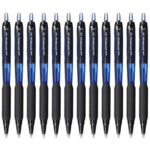 Penna för flytande bläck Uni-Ball Jetstream SXN-101-07 Blå 0,7 mm (12 antal)