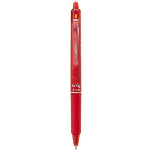 Kuglepen Pilot Frixion Clicker Sletbart blæk Rød 0,4 mm 12 enheder