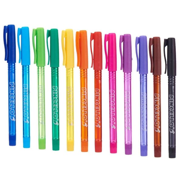 Pennset Pincello 478 Gul Blå Röd Grön Multicolour Orange (12 antal)
