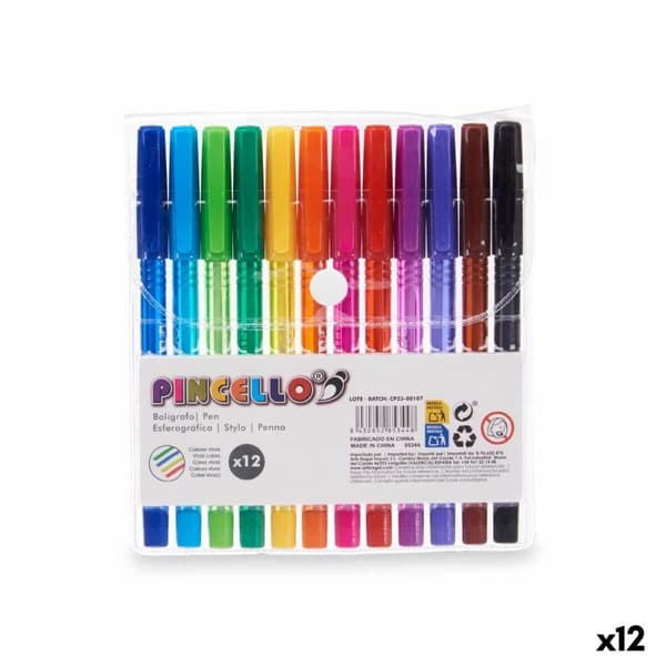 Pennset Pincello 478 Gul Blå Röd Grön Multicolour Orange (12 antal)
