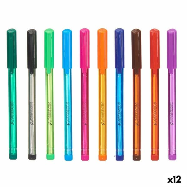 Pennset Pincello 494 Blå Röd Grön Multicolour Orange (12 antal)