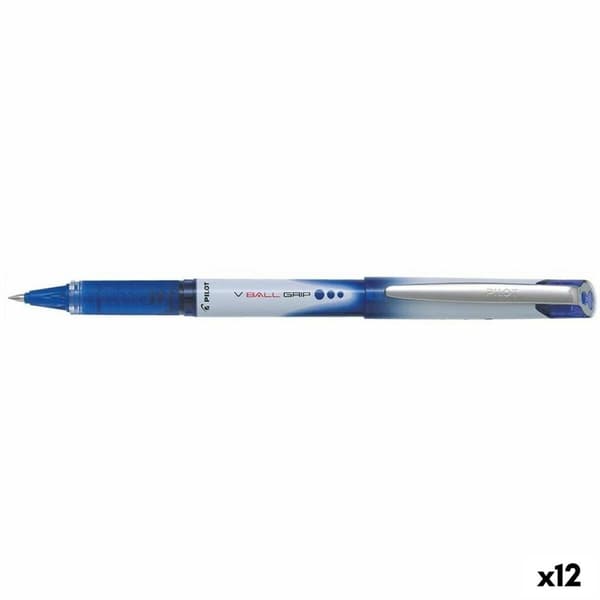 Penna Roller Pilot V-Ball Grip 0,7 mm Blå (12 antal)