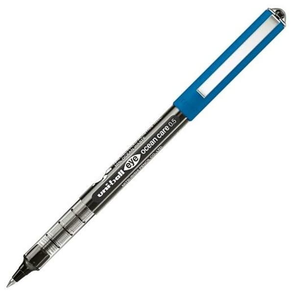 Pen med flydende blæk Uni-Ball Eye Ocean Care Sort 0,5 mm (12 enheder)