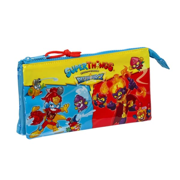 Kolmilokeroinen laukku SuperThings Rescue force Sininen 22 x 12 x 3 cm