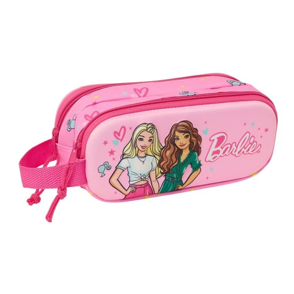 Dubbel bär-allt Barbie Rosa Fuchsia 21 x 8 x 6 cm 3D