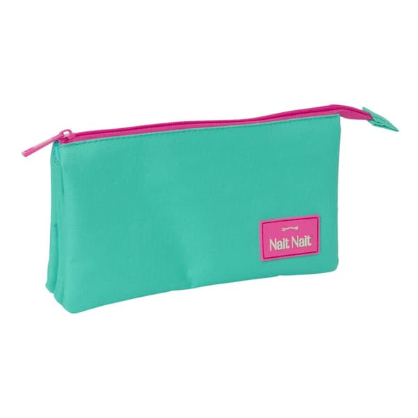 Kolmilokeroinen laukku Nait Nait Verde mint 22 x 12 x 3 cm
