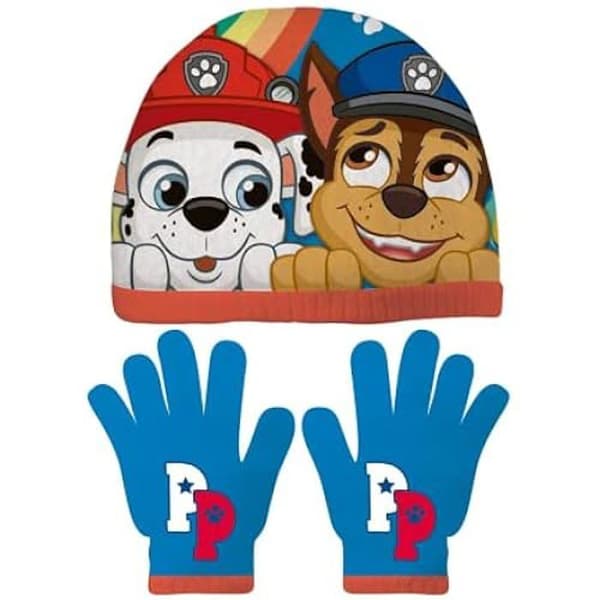 Nickelodeon Paw Patrol mössa och handskar set - ARDITEX - Storlek 48/51 - Blå färg