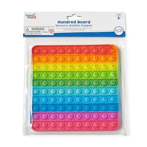 Lärande resurser Sensory bubble board, bubblor att trycka ner för att räkna, sensoriska tryckleksaker.