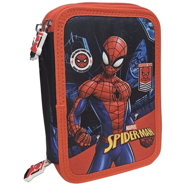 Marvel Spiderman Brave triple pencil case