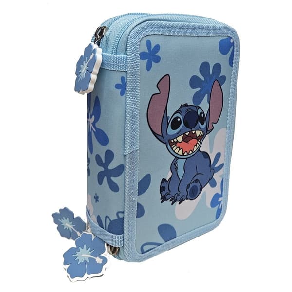 Disney Stitch triple pencil case