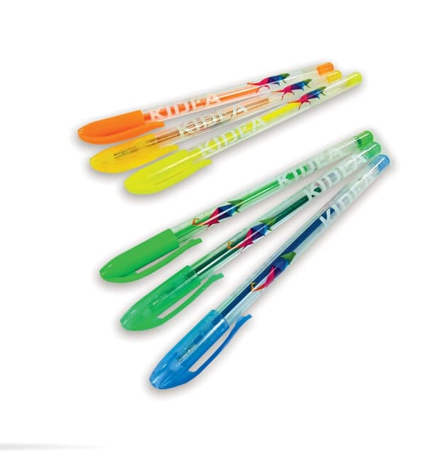 Kidea Glitter, Fluo og Metallic Gel Penne 36 farver