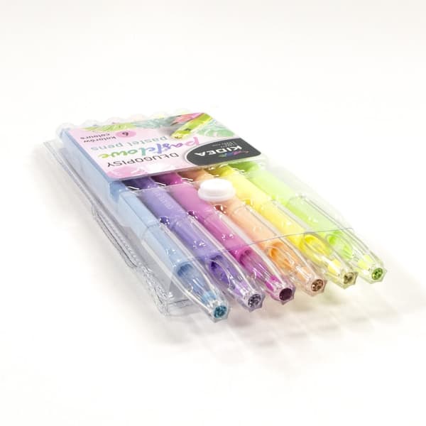 Kidea Crystal Tip 6 Pastelfarve Kuglepen