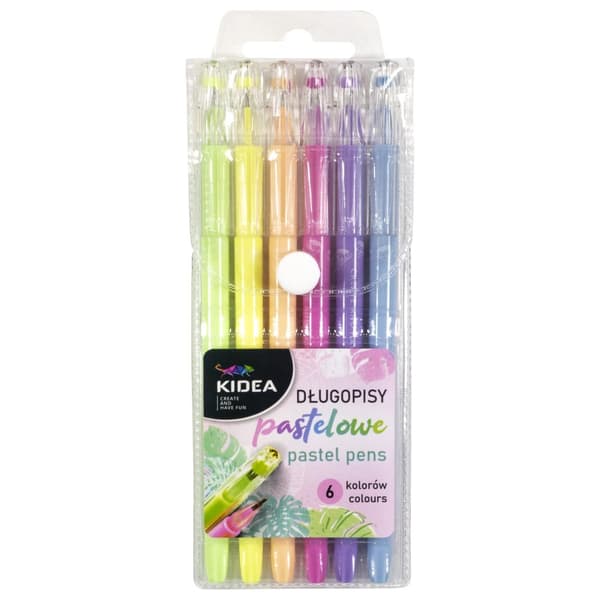 Kidea Crystal Tip 6 Pastelfarve Kuglepen