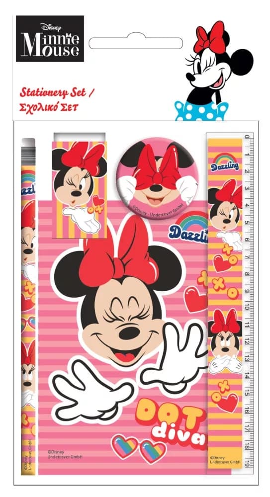 Skrivset i 5 Delar Disney Mimmi Pigg