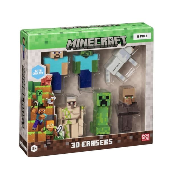 3D suddgummin set Minecraft MC4060A 6 Delar