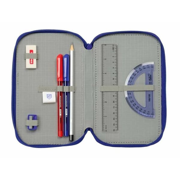 Trippel pennfodral Atlético Madrid 12,5 x 19,5 x 5,5 cm