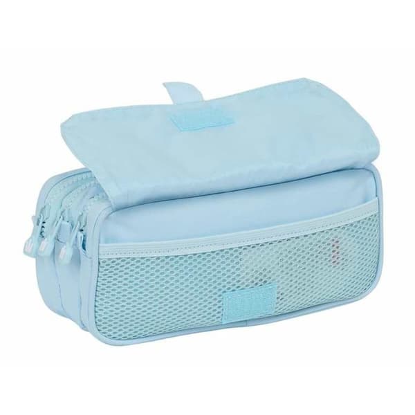 Tredubbel Carry-all Glowlab Kids Ljusblå 21,5 x 10 x 8 cm Svan