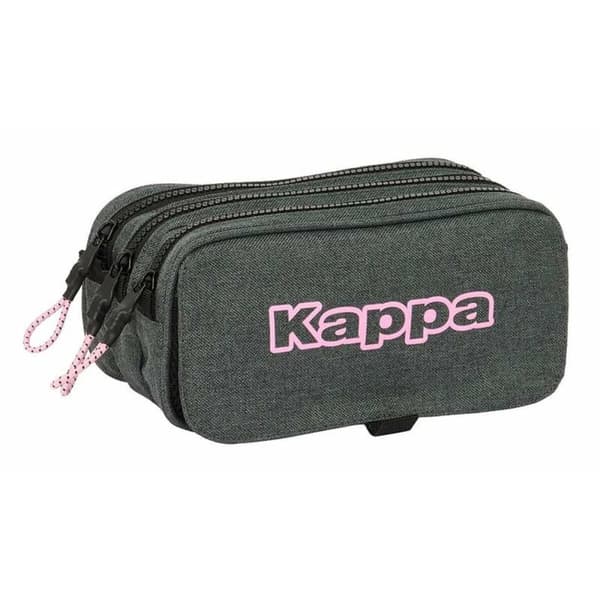 Tredubbel Carry-all Kappa Grå 21,5 x 10 x 8 cm