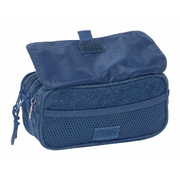 Tredubbel Carry-all Safta Blå 21,5 x 10 x 8 cm