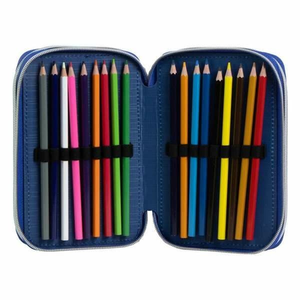 Pennfodral The Avengers Svart 12,5 x 6,5 x 19,5 cm