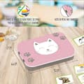 Miniatyrbild 3 av 3: Viquel litet tillbehörspaket - Cat bra poänglåda - Sweet Cat rosa metalllåda för barn
