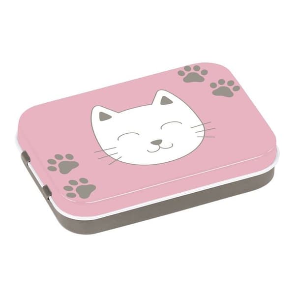 Viquel litet tillbehörspaket - Cat bra poänglåda - Sweet Cat rosa metalllåda för barn