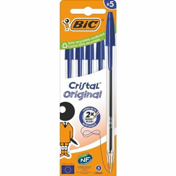 Pen med flydende blæk Bic 516344 Blå
