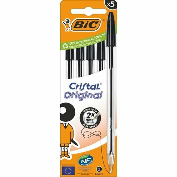 Pen med flydende blæk Bic 516345 Sort