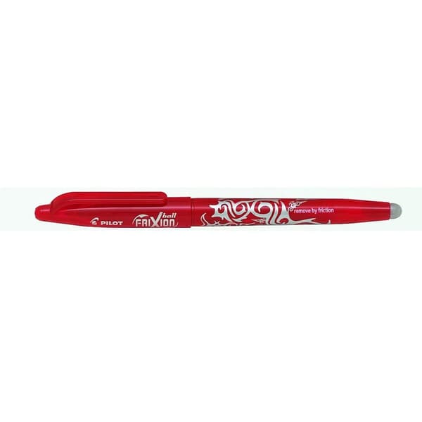 Penna Pilot Frixion Ball Suddbart bläck Röd 0,4 mm 12 antal