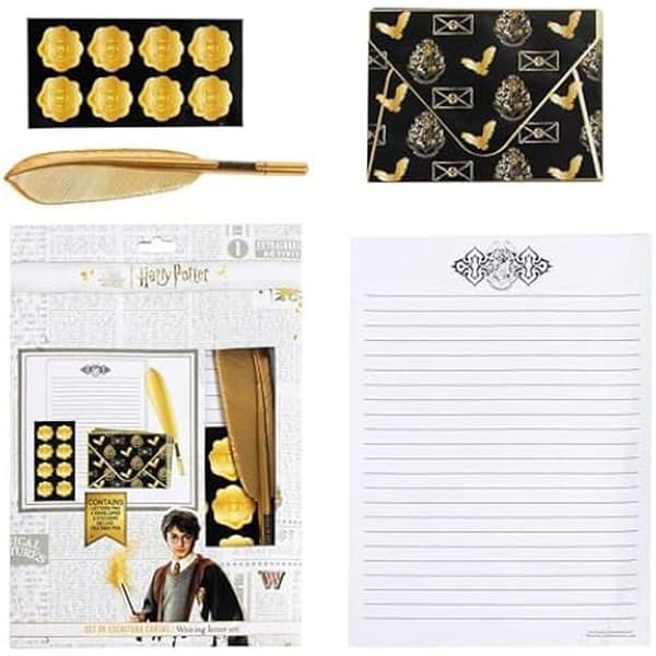 Pappersset - CERDÁ - Harry Potter - 21,5 x 32 x 0,8 cm - Fjäder - 2700001521