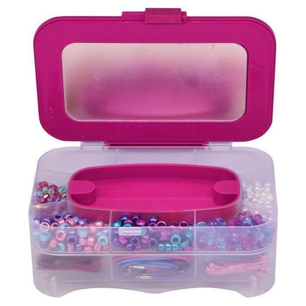 Pack små tillbehör Leantoys Kreativt kit för att tillverka armband, hängsmycken och pärlor